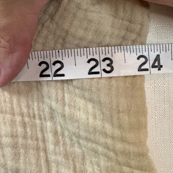 ACOA Colorblock Button Down Shirt Size L Cotton Minimalist Neutral Capsule - Picture 10 of 11